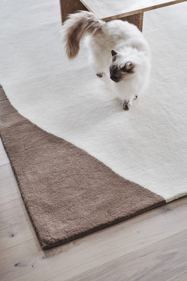 Flow wool carpet white-beige - 170x240 cm - Scandi Living