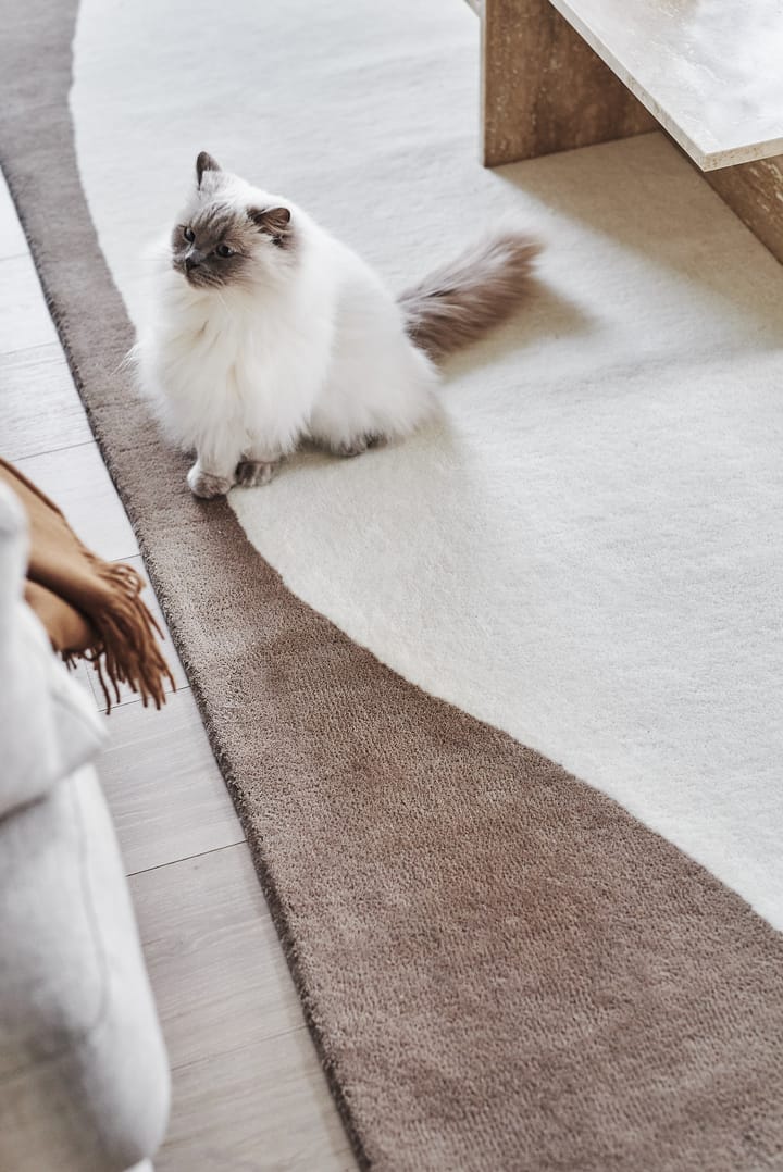 Flow wool carpet white-beige, 200x300 cm Scandi Living