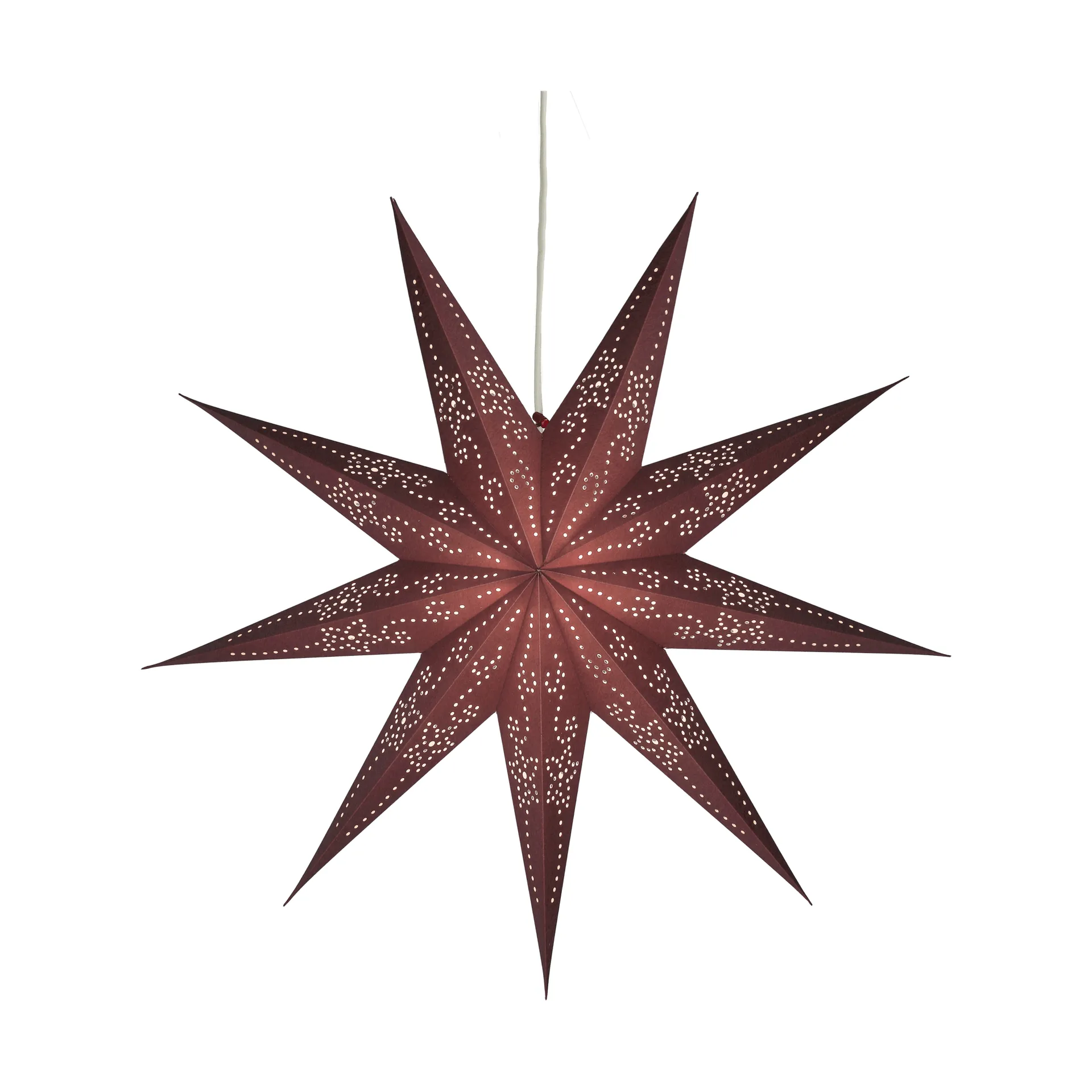 Folk advent star, Burgundy, Ø45 cm Scandi Living