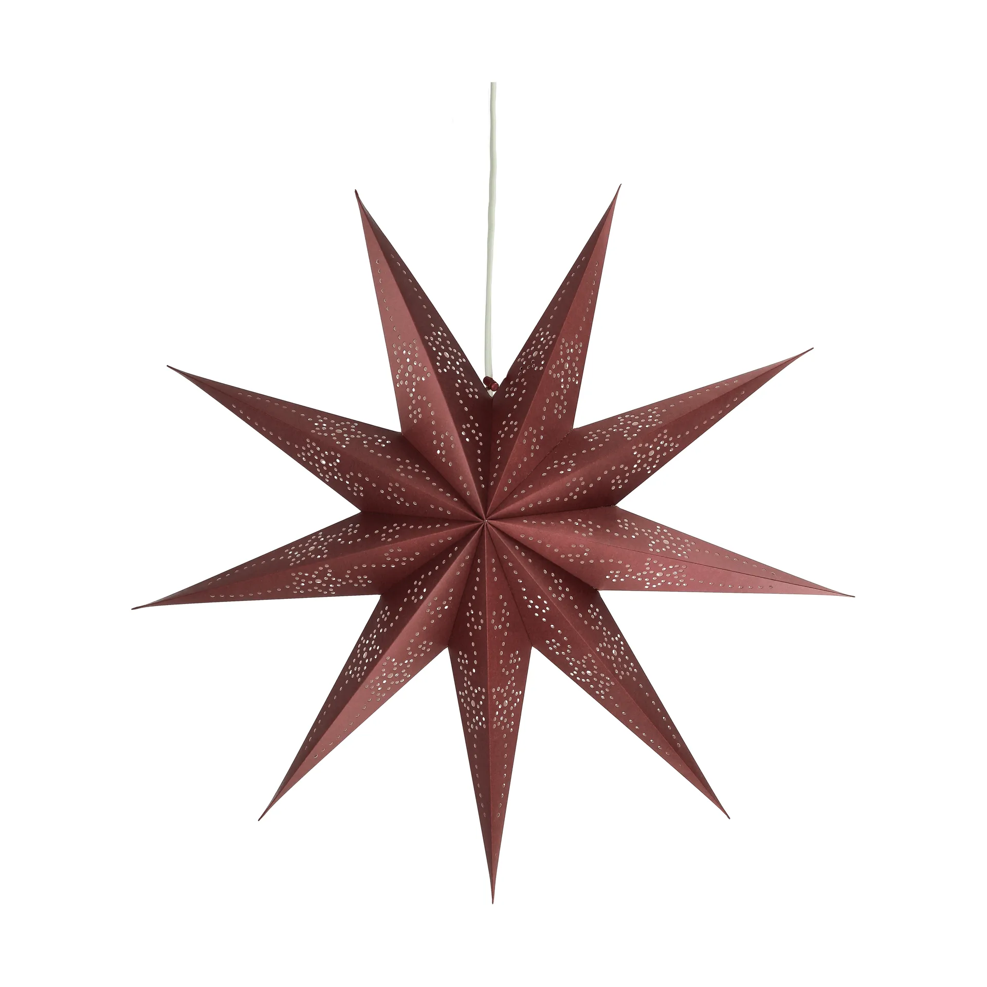 Folk advent star, Burgundy, Ø60 cm Scandi Living