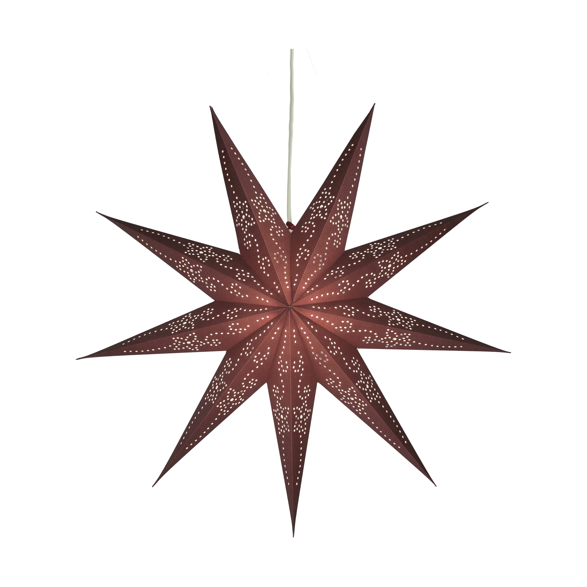 Folk advent star, Burgundy, Ø60 cm Scandi Living