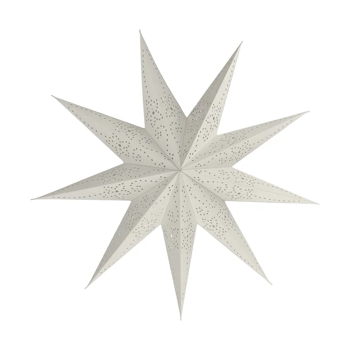 Folk advent star - White, Ø45 cm - Scandi Living