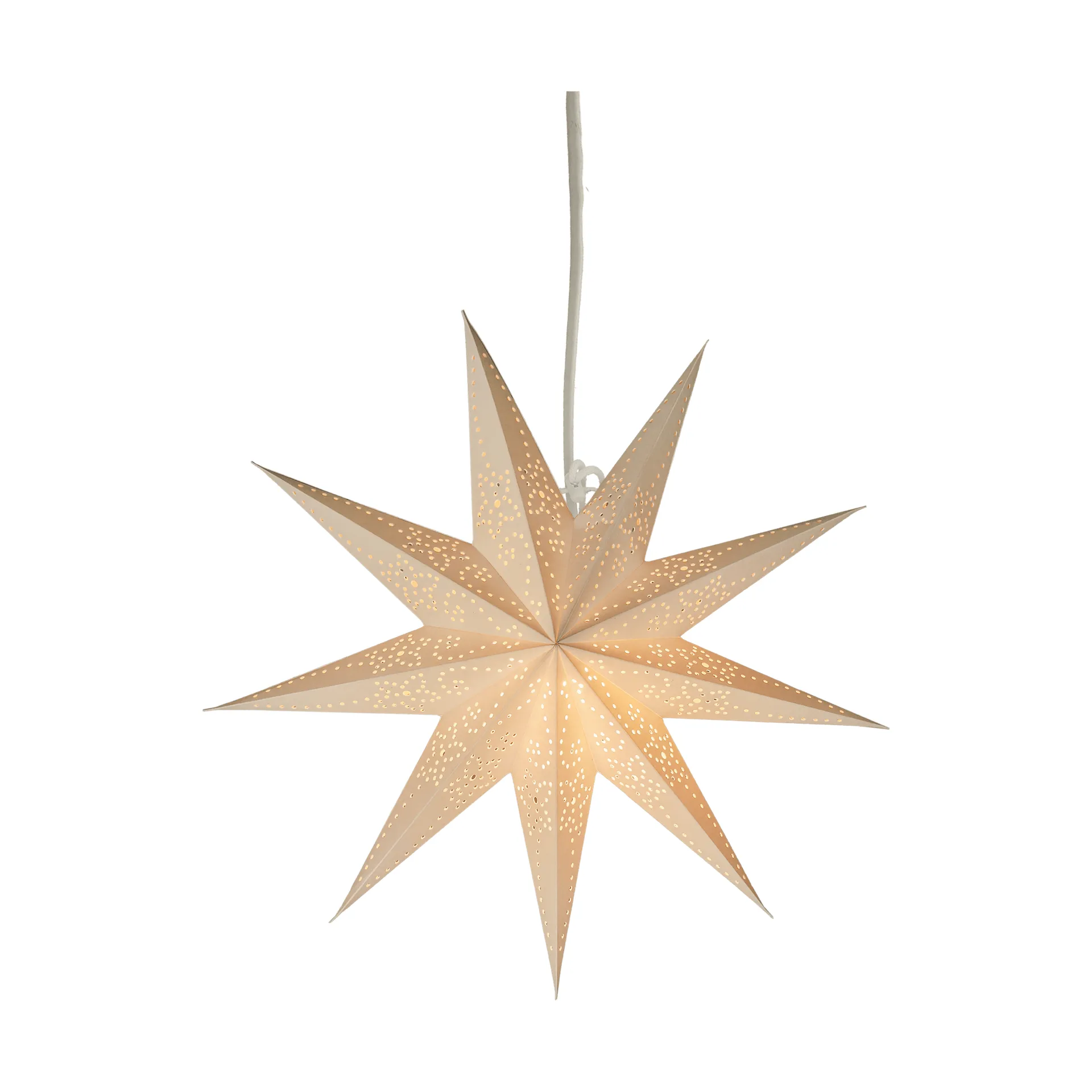 Folk advent star, White, Ø45 cm Scandi Living