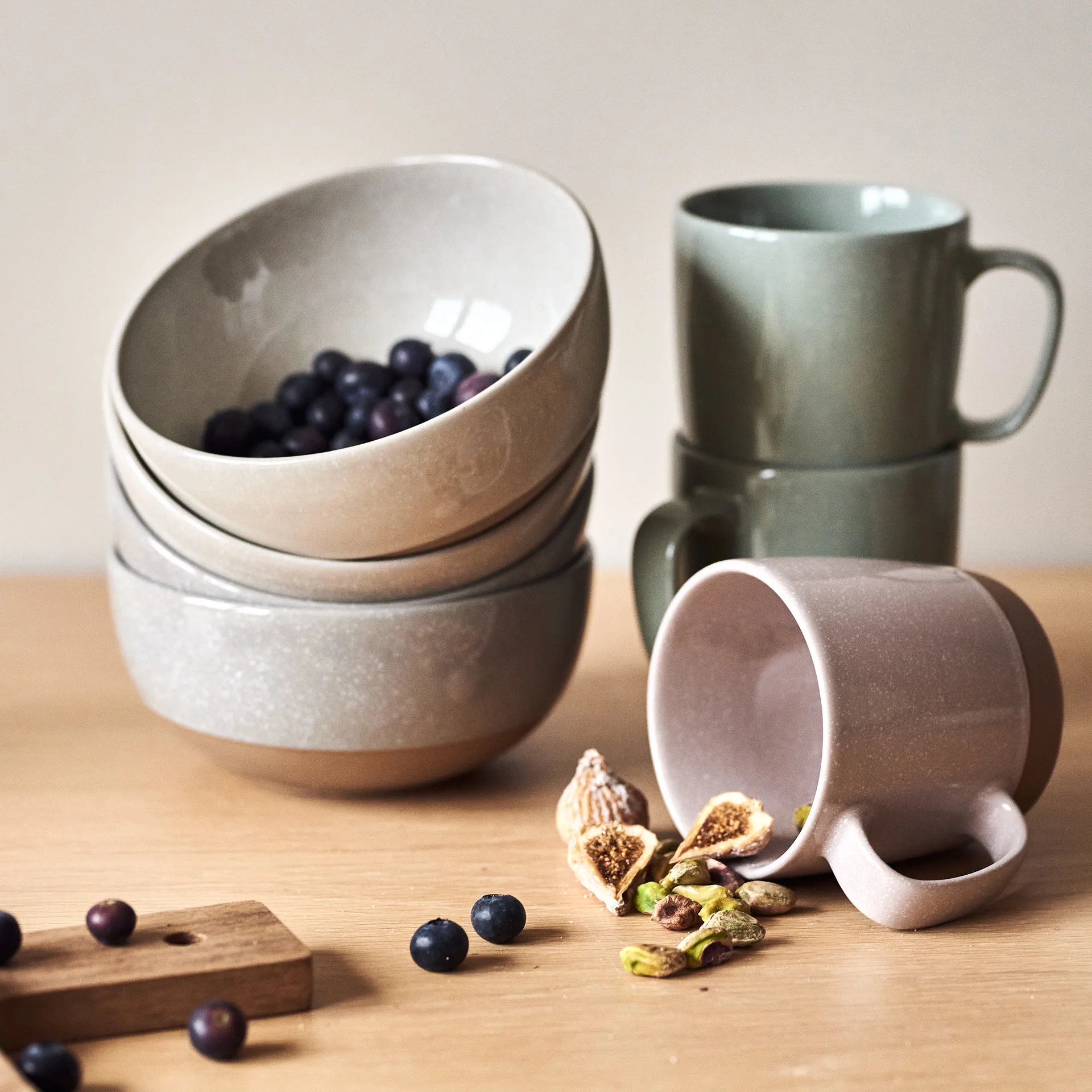 Fossil mug 35 cl, pink Scandi Living