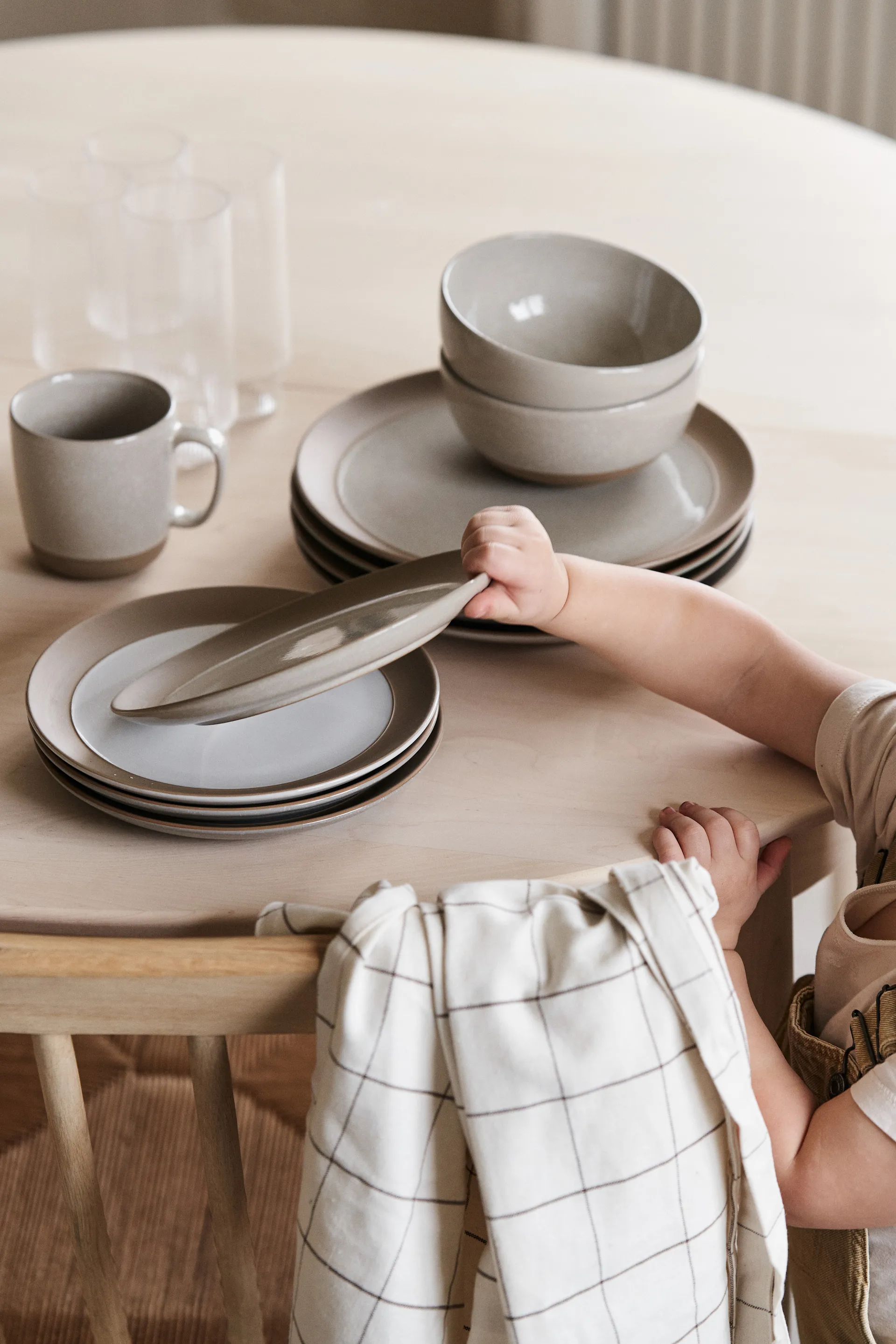 Fossil small plate Ø21 cm, White Scandi Living