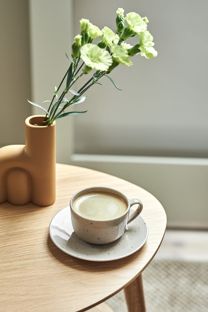 Freckle cup with saucer 26 cl - Beige - Scandi Living