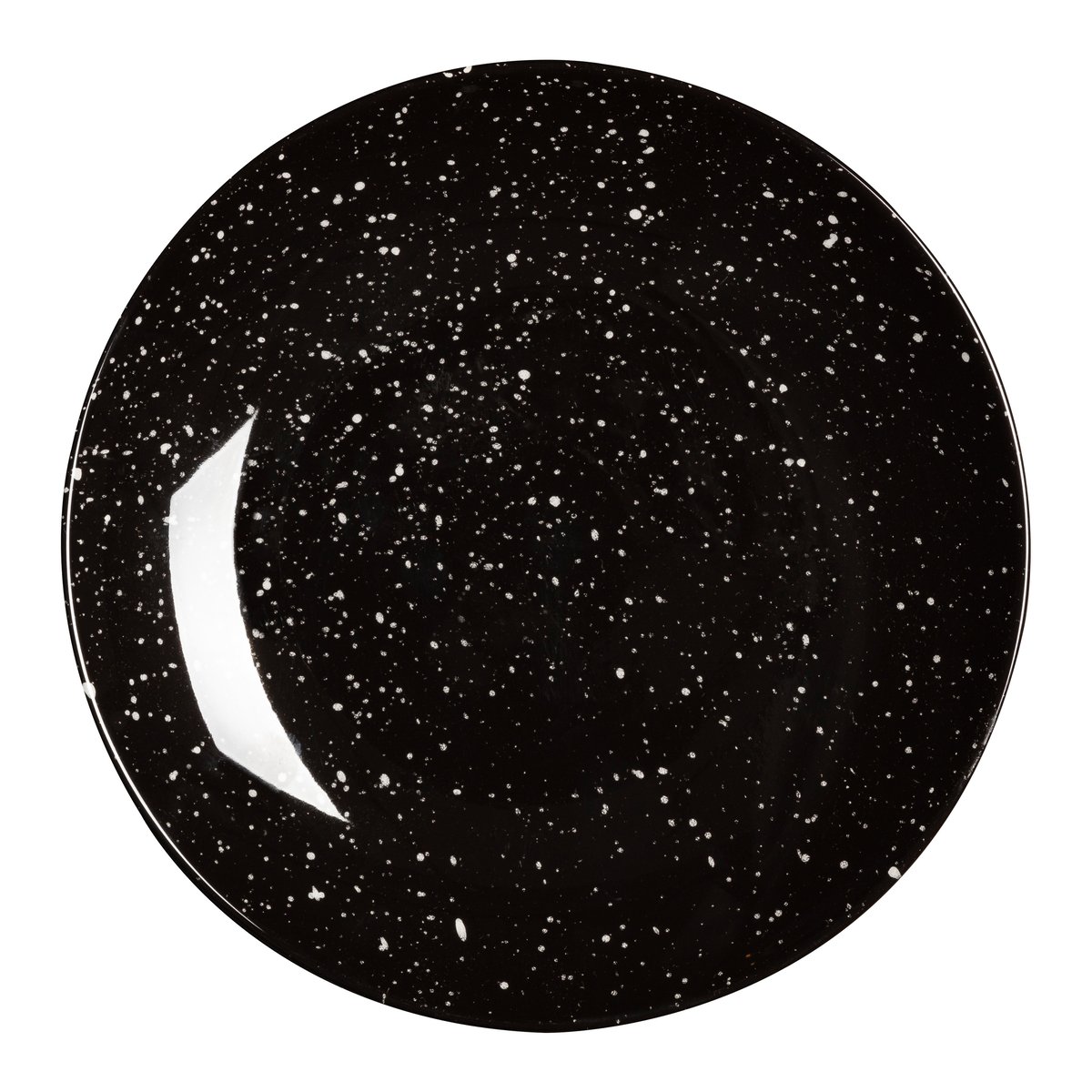 Scandi Living Freckle side plate o20 cm black | Scandinavian Design | Small plates & side plates | Black