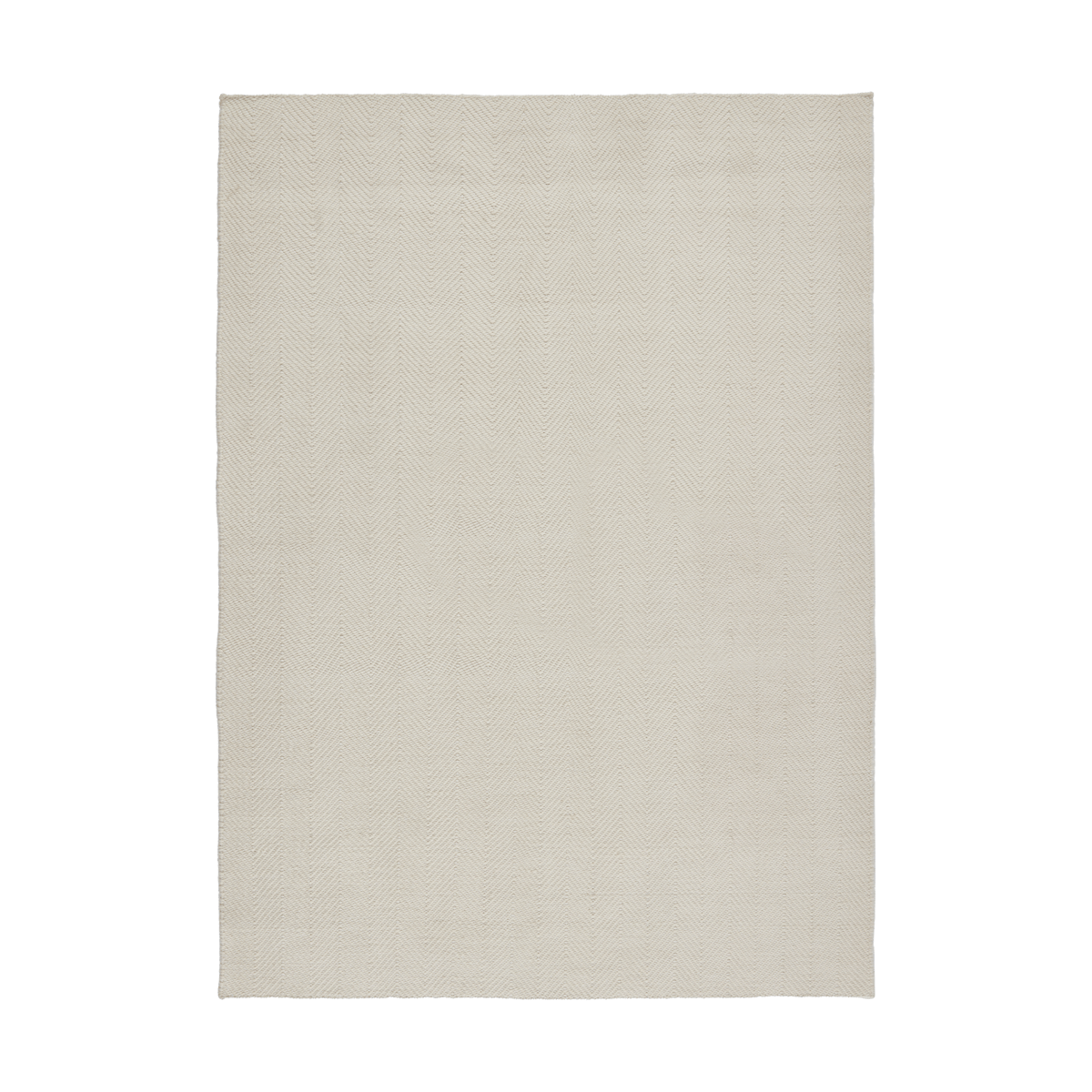 Scandi Living Furrow wool rug natural white 170x240 cm