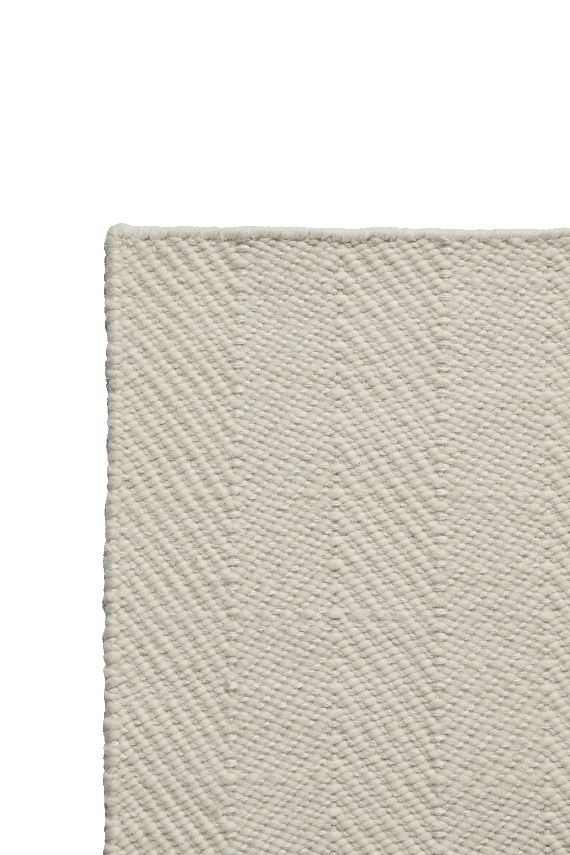 Furrow wool rug natural white, 170x240 cm Scandi Living
