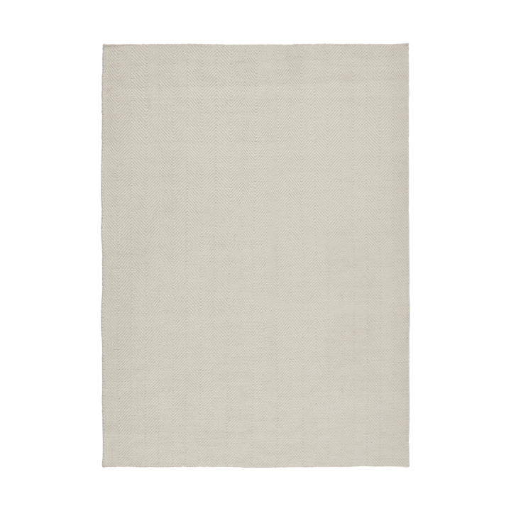Furrow wool rug natural white - 200x300 cm - Scandi Living