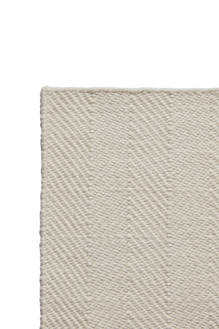 Furrow wool rug natural white, 200x300 cm Scandi Living