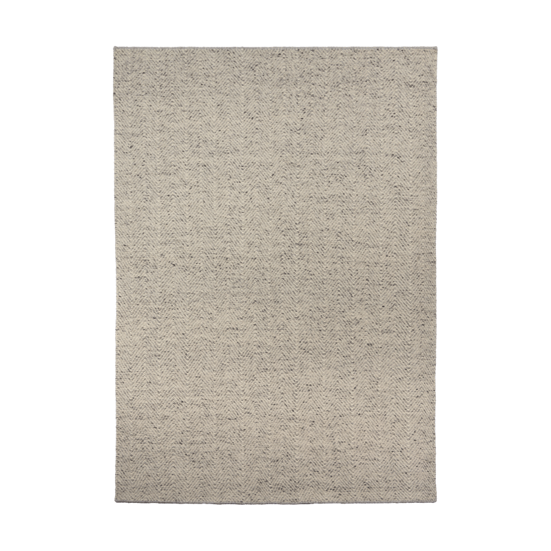 Scandi Living Furrow wool rug natural white/grey 170x240 cm