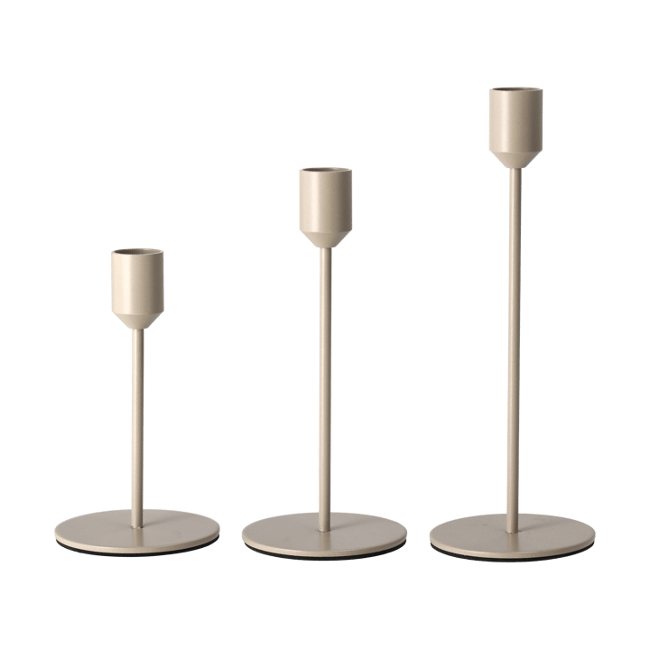 Glare candle holder 22 cm, Greige Scandi Living