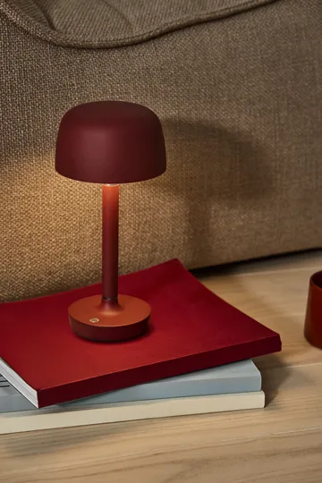 Halo portable table lamp 25,5 cm - Burgundy - Scandi Living