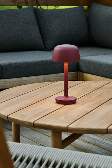 Halo portable table lamp 25,5 cm - Burgundy - Scandi Living