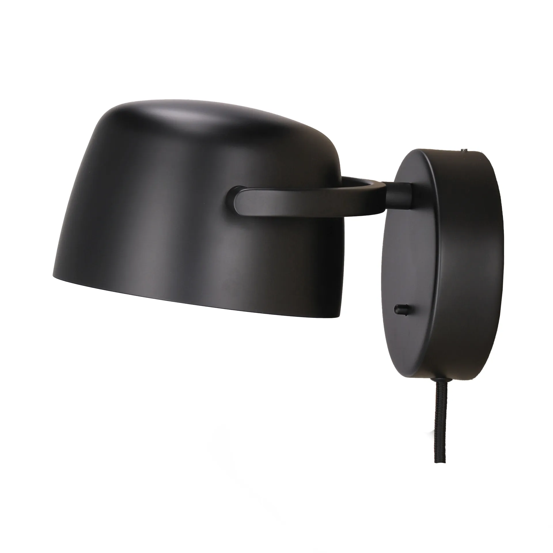 Halo wall lamp Ø16 cm, Black Scandi Living