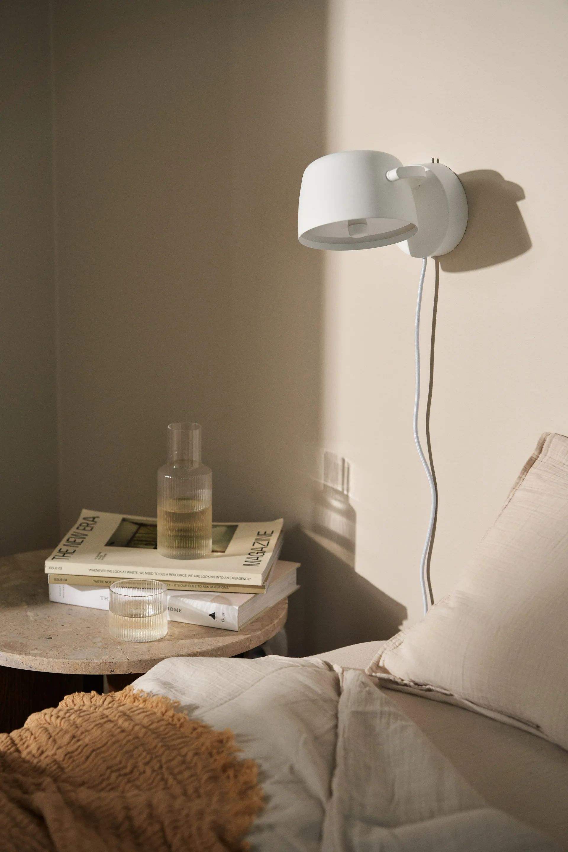 Halo wall lamp Ø16 cm, White Scandi Living