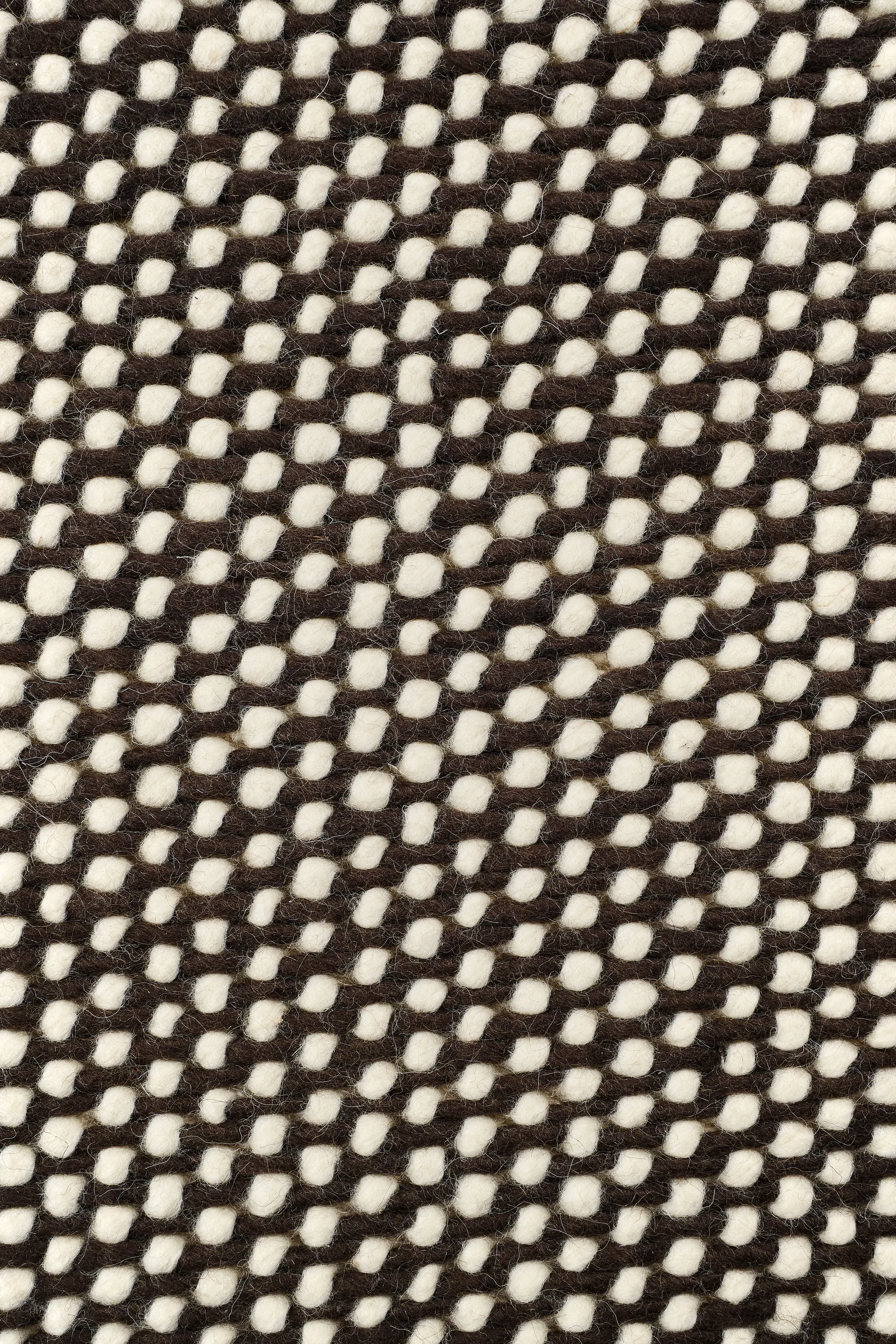 Hill wool rug white/brown, 200x300 cm Scandi Living