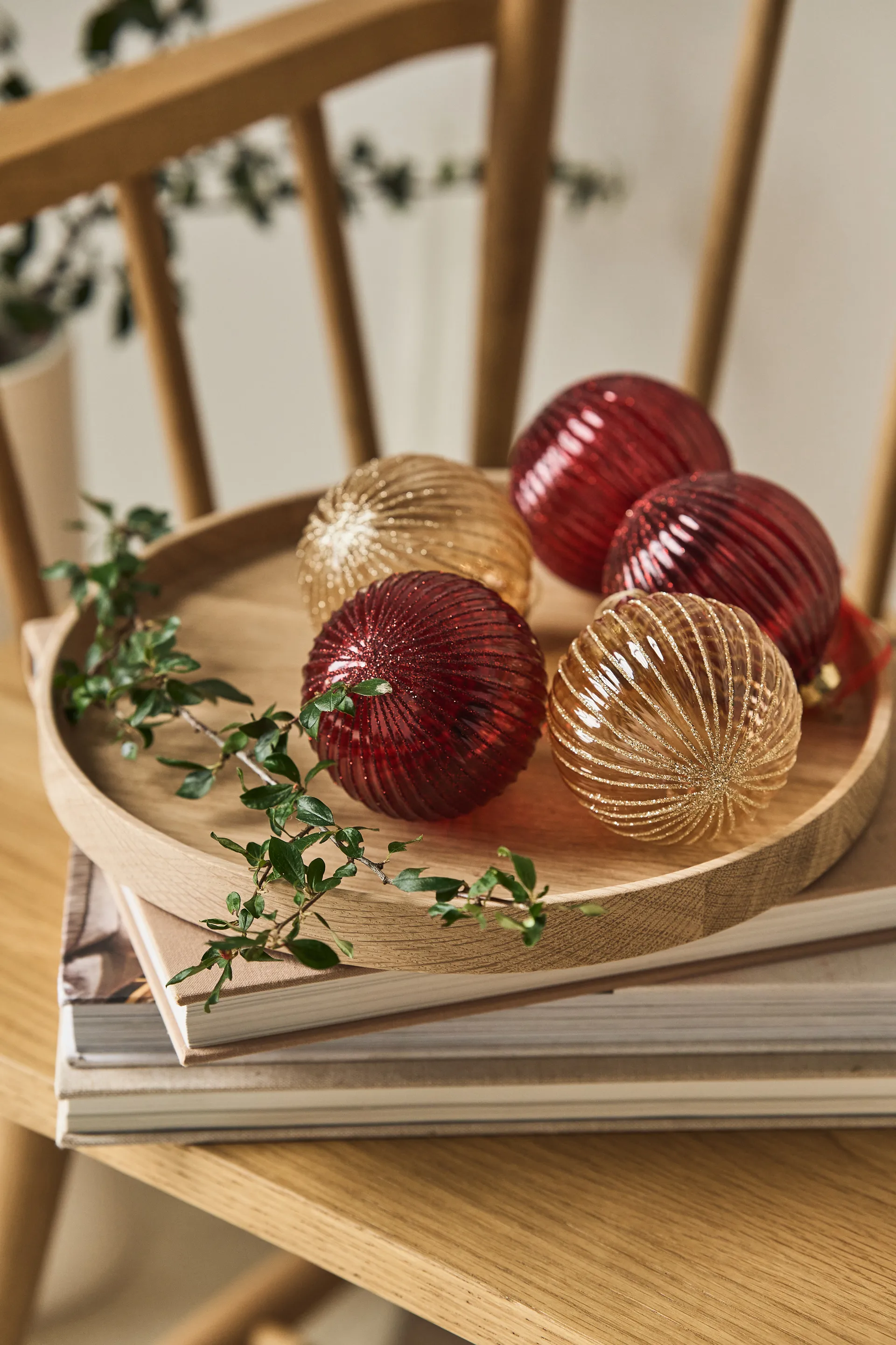 Holiday baubles 6-pack, Red Scandi Living