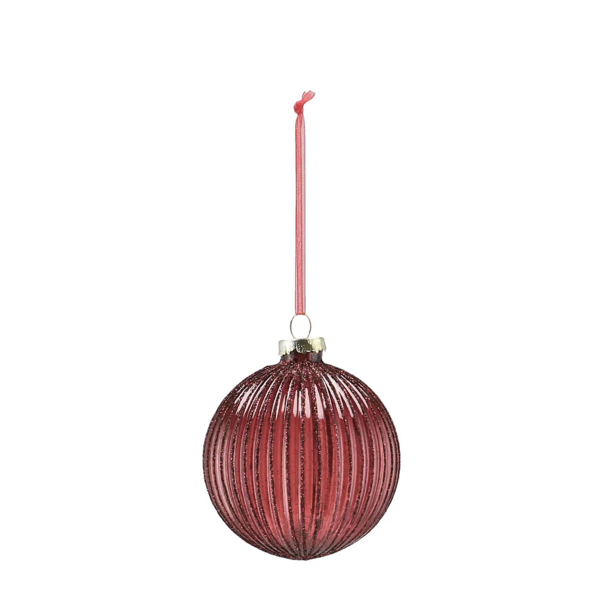 Holiday baubles 6-pack, Red Scandi Living