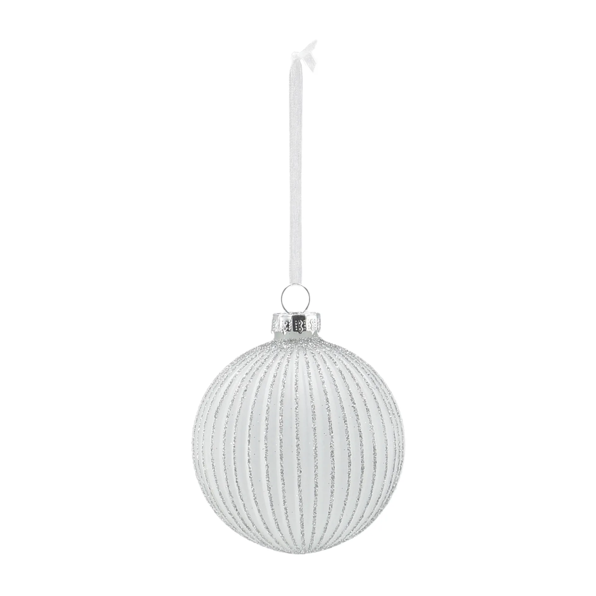 Holiday baubles 6-pack, White Scandi Living