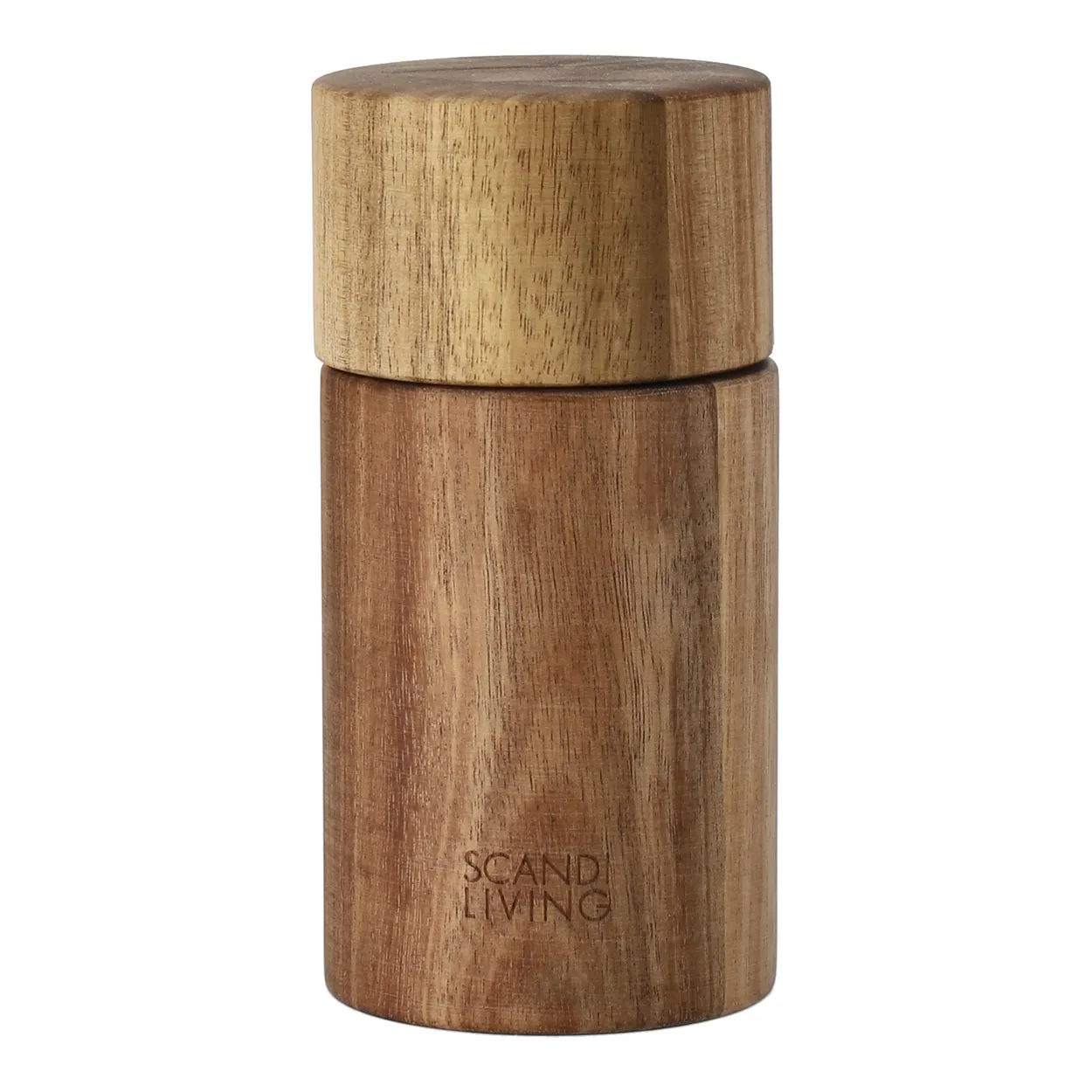 Scandi Living Hollow salt grinder 13 cm Acacia | Scandinavian Design | Salt & pepper grinders | Brown