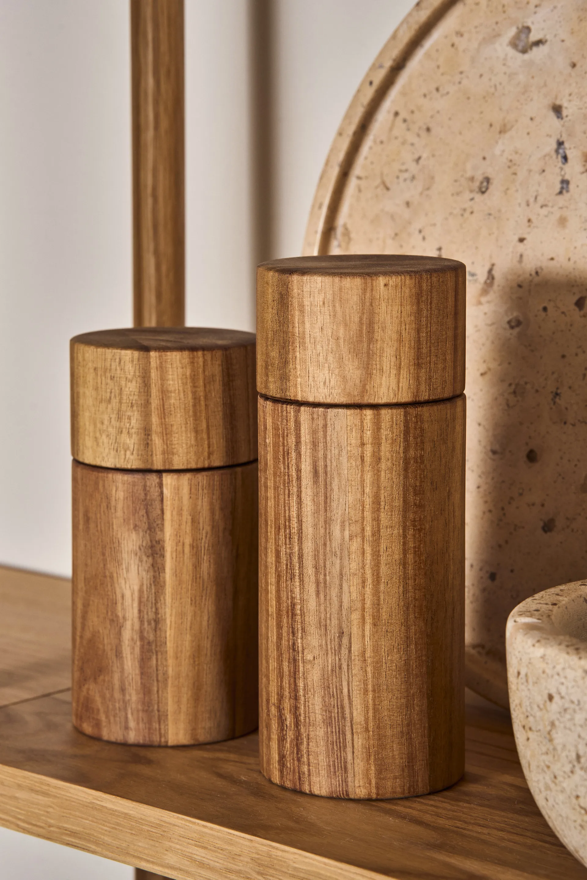Hollow salt- & pepper mill - Acacia,  Scandi Living