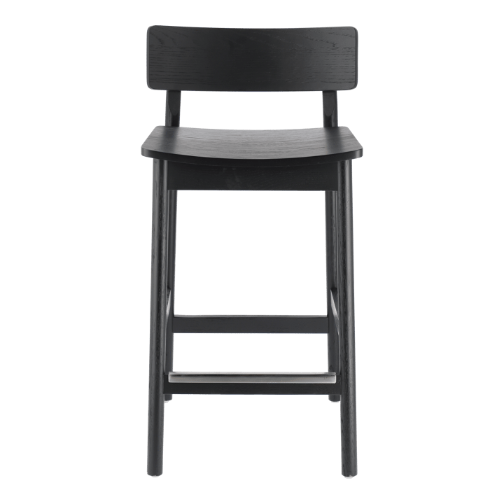 Horizon bar stool 67 cm, Black brushed oak Scandi Living