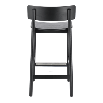 Horizon bar stool 67 cm - Black brushed oak - Scandi Living