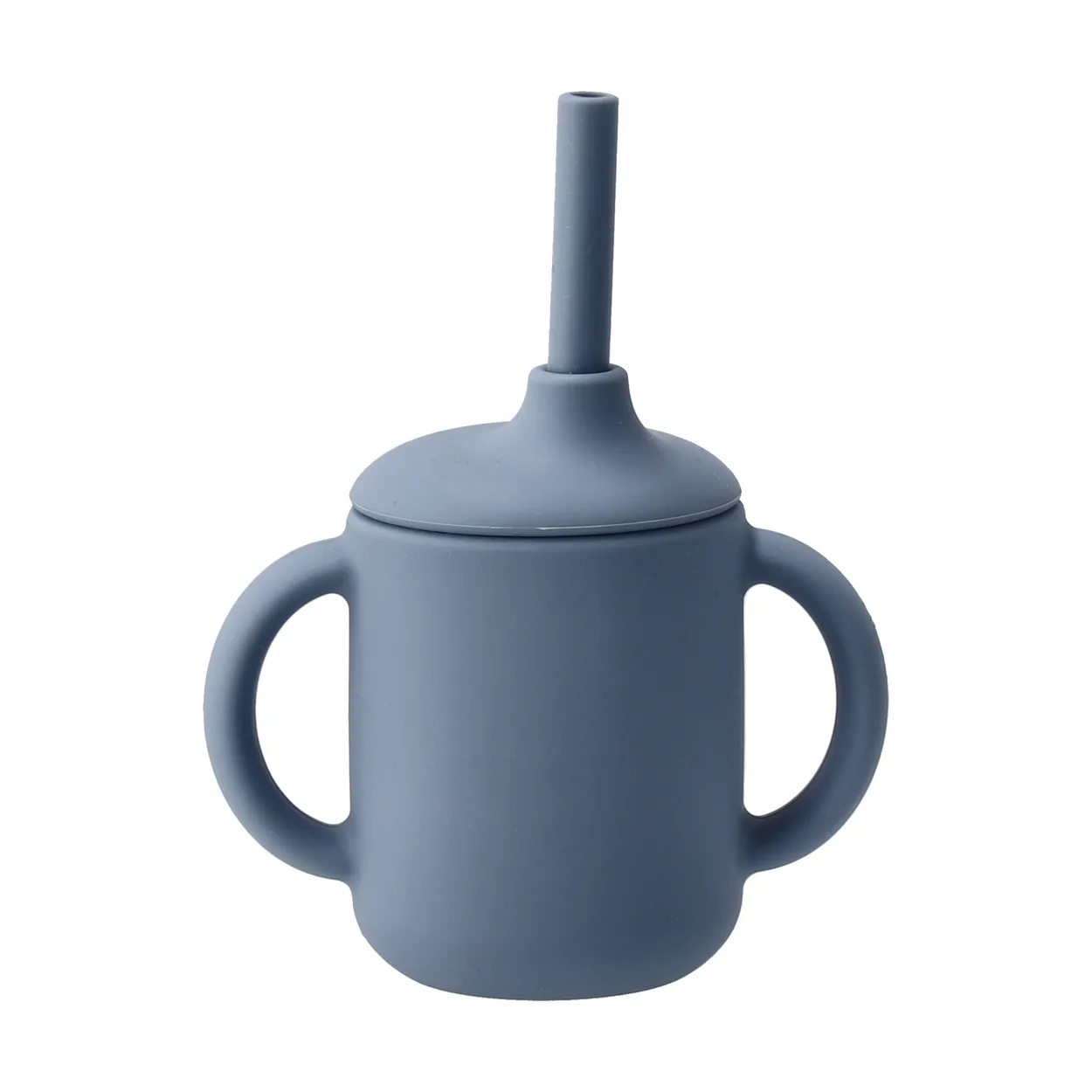 Scandi Living Idun mug with silicone straw 120 ml Blue