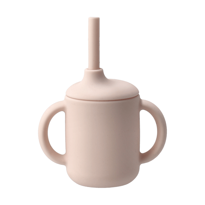 Idun mug with silicone straw 120 ml - Blusher - Scandi Living