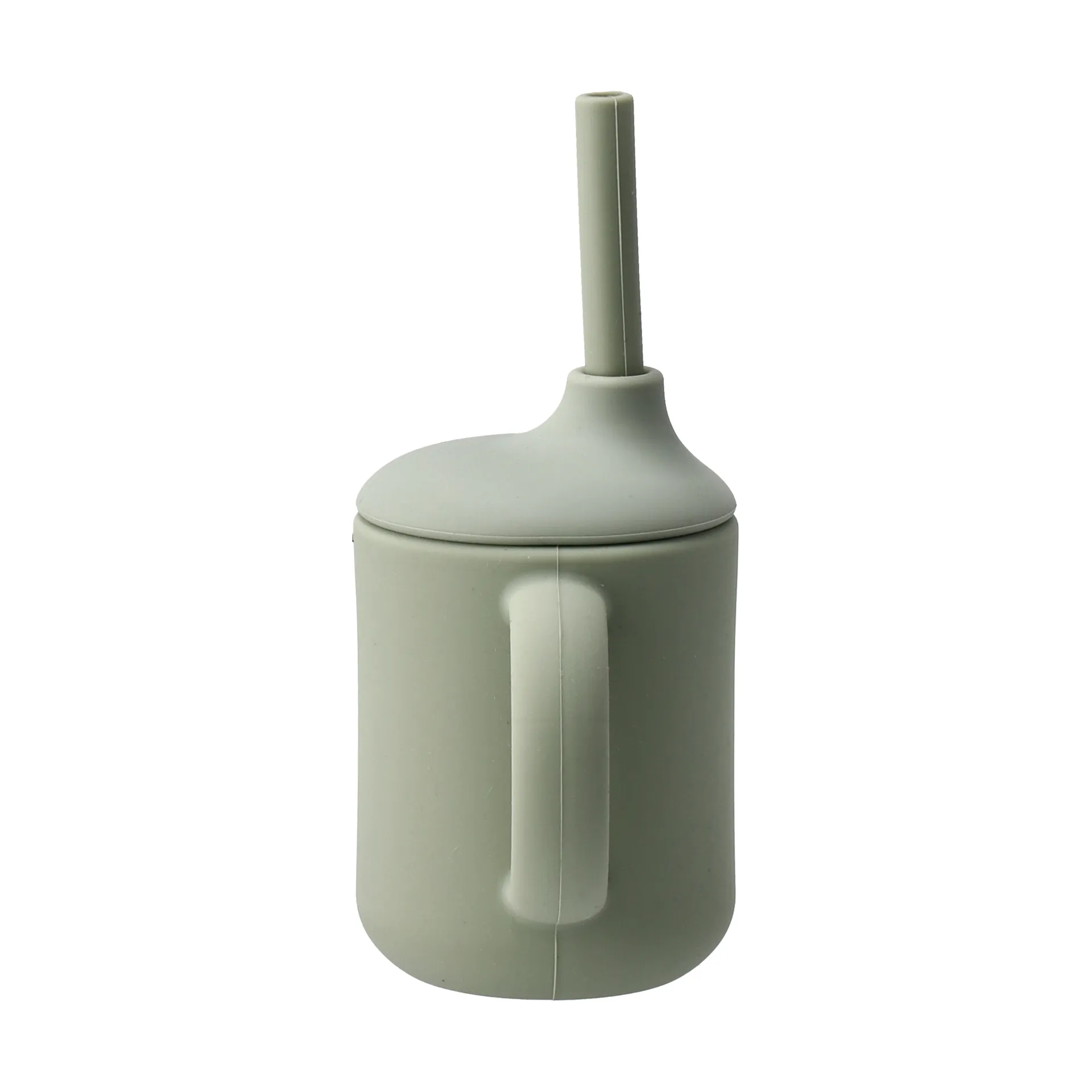 Idun mug with silicone straw 120 ml, Green Scandi Living