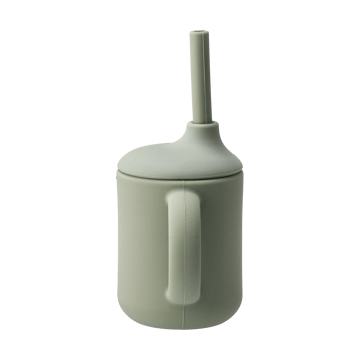 Idun mug with silicone straw 120 ml - Green - Scandi Living