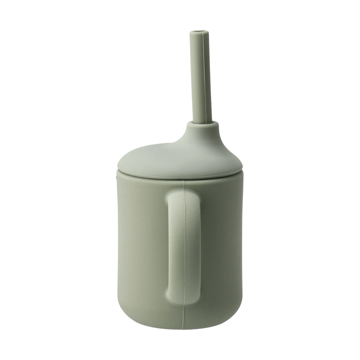 Idun mug with silicone straw 120 ml, Green Scandi Living