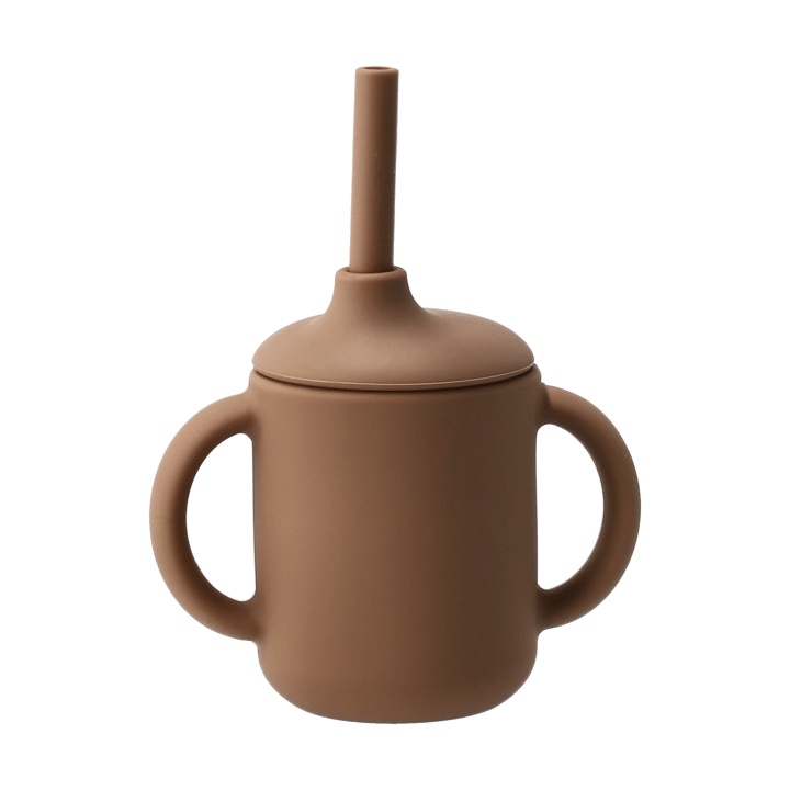 Idun mug with silicone straw 120 ml - Hazel - Scandi Living