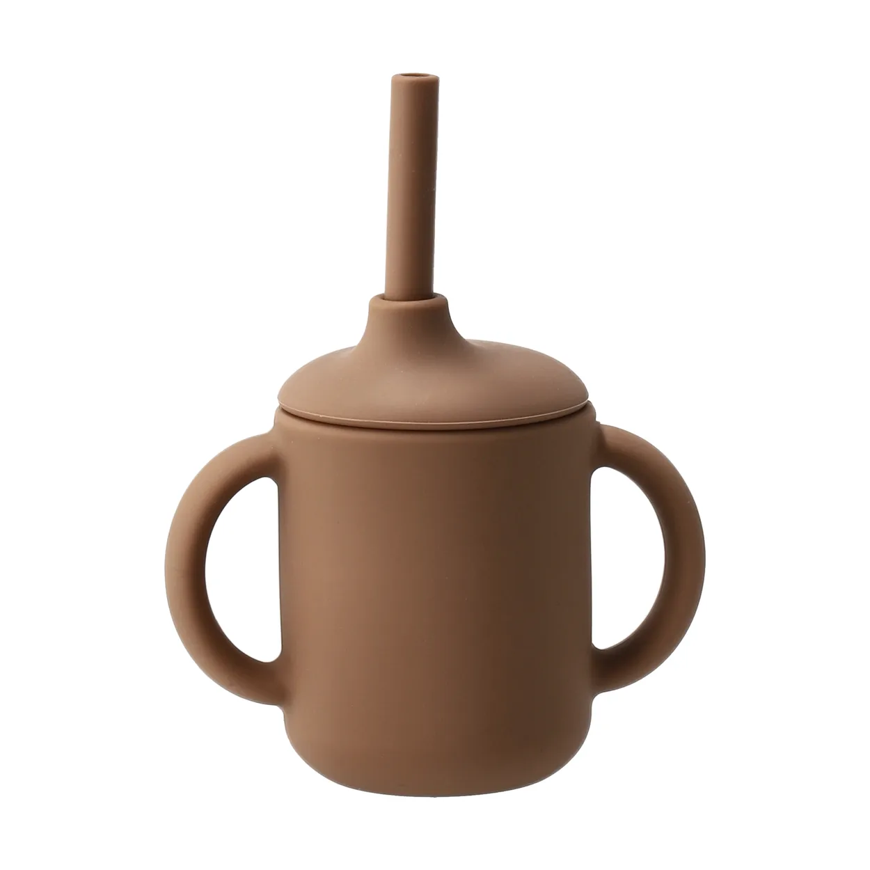 Scandi Living Idun mug with silicone straw 120 ml Hazel