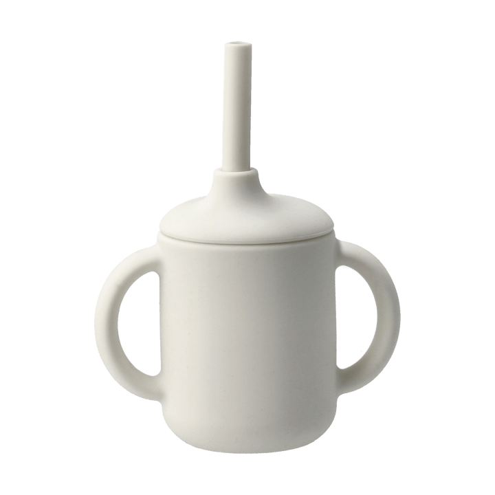 Idun mug with silicone straw 120 ml - Vanilla - Scandi Living