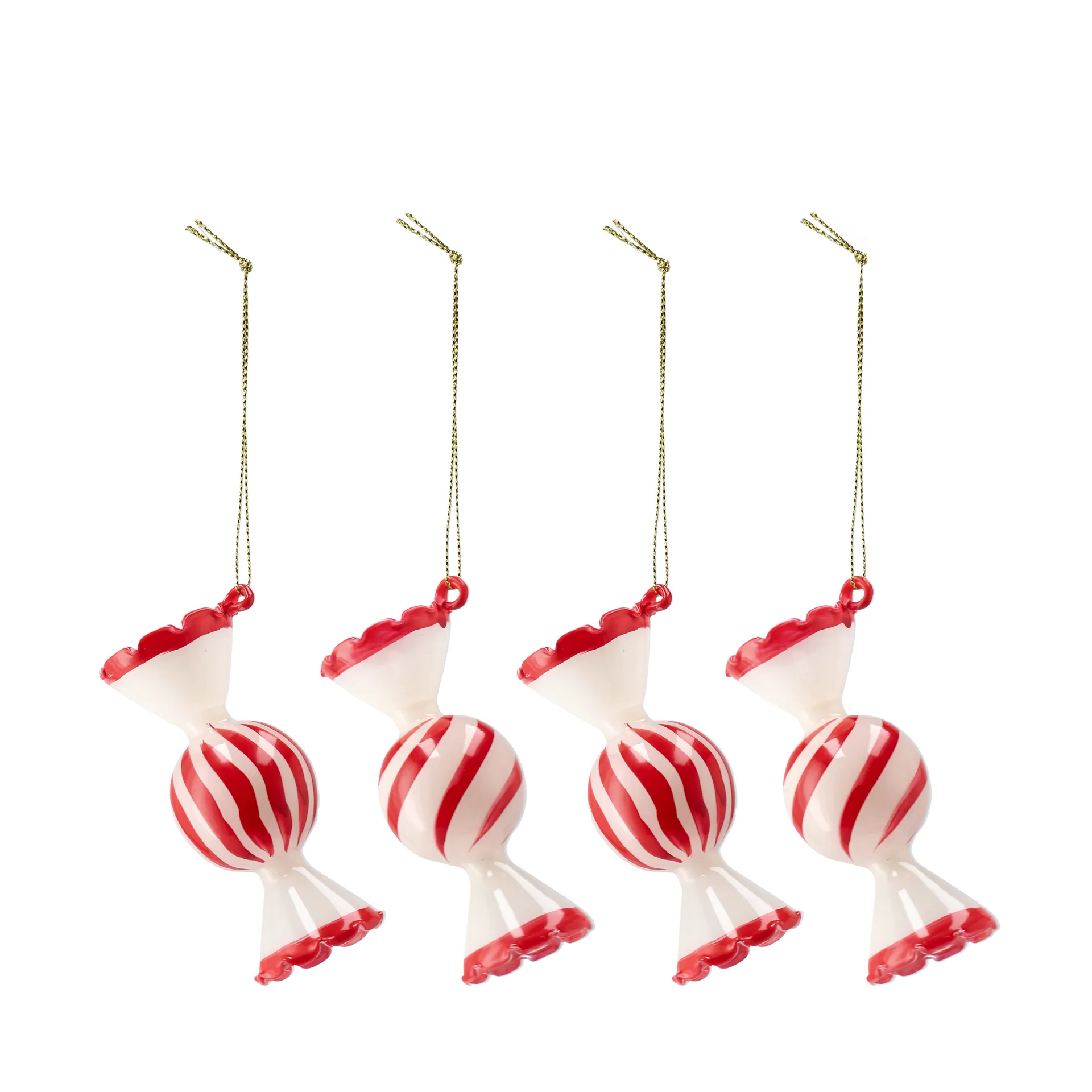 Jolly Christmas Bauble 4-pack, Red Scandi Living