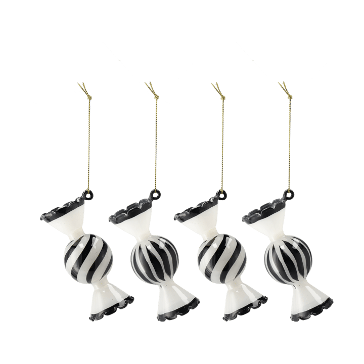 Jolly Christmas Bauble 4-pack - White - Scandi Living
