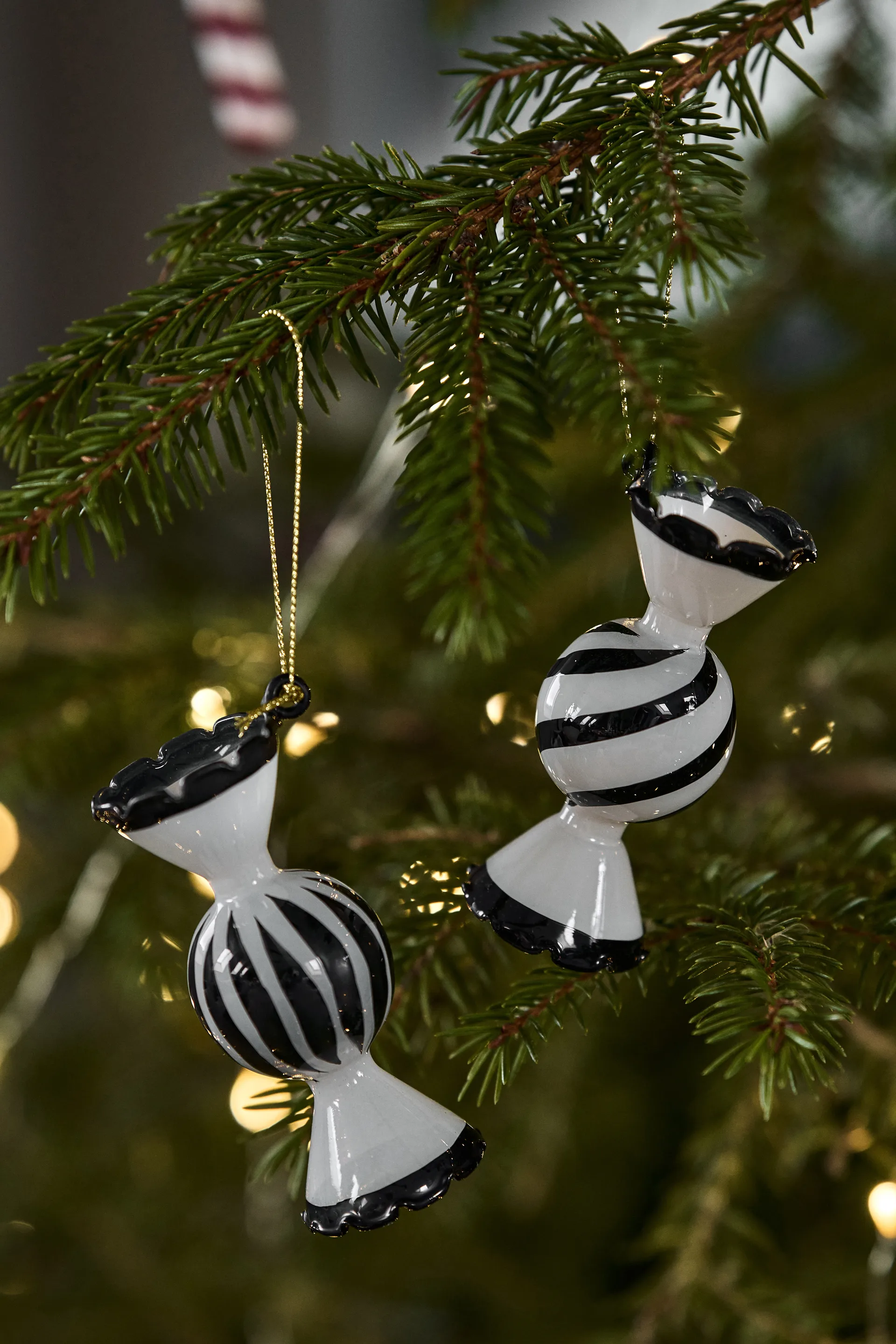 Jolly Christmas Bauble 4-pack, White Scandi Living