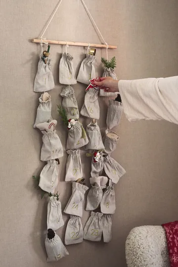 Joyful Advent Calendar 75 cm - Beige - Scandi Living