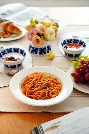 Kalk deep plate 23 cm 4-pack - white - Scandi Living