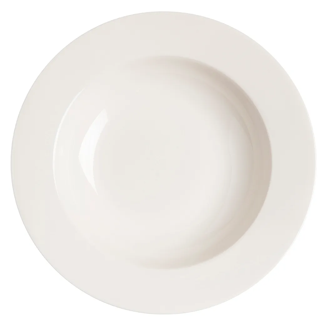 Kalk deep plate 23 cm, white Scandi Living