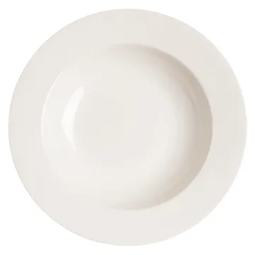 Kalk deep plate 23 cm - white - Scandi Living