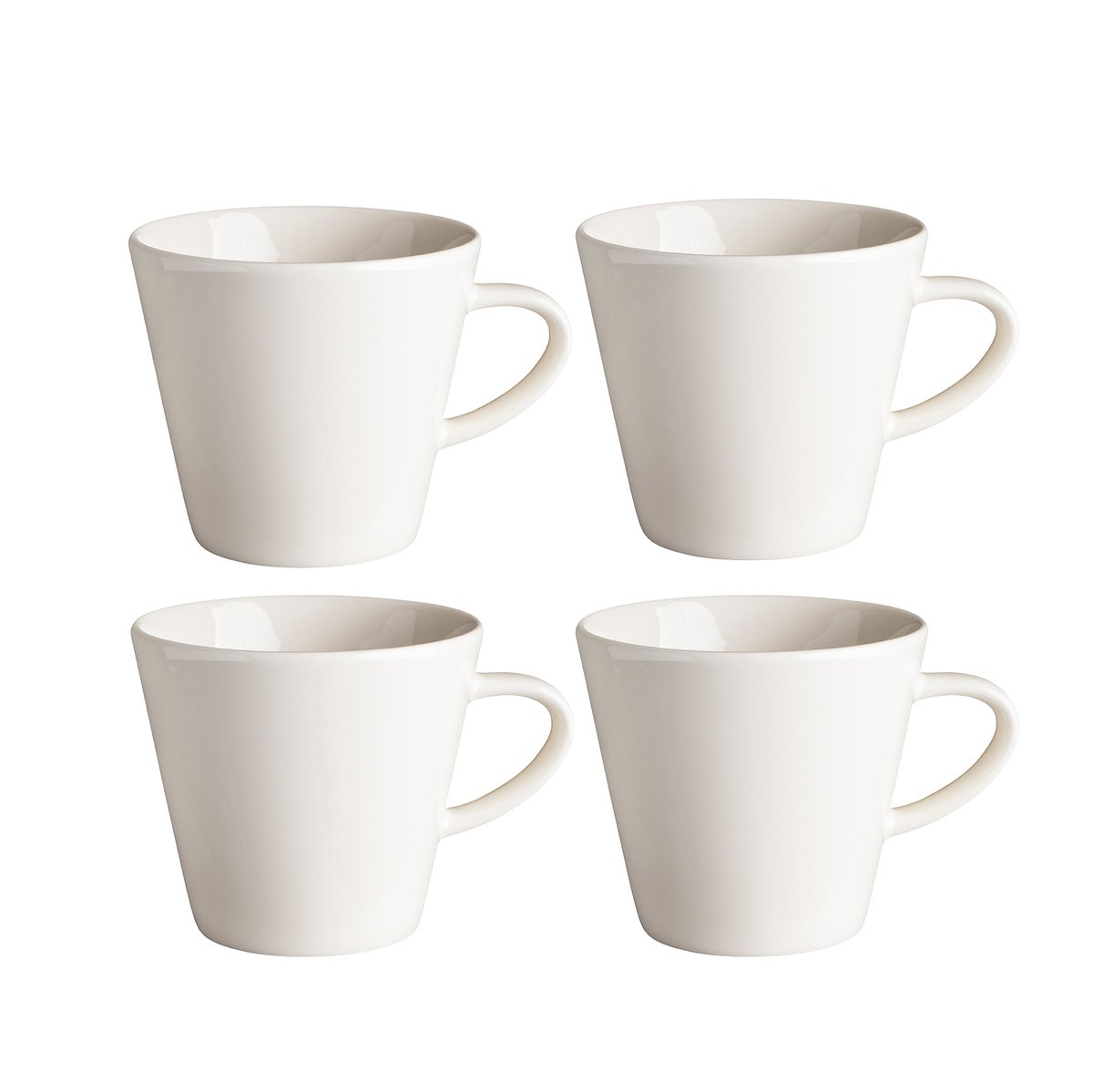 Scandi Living Kalk mug 30 cl 4-pack white | Scandinavian Design | Coffee cups | White