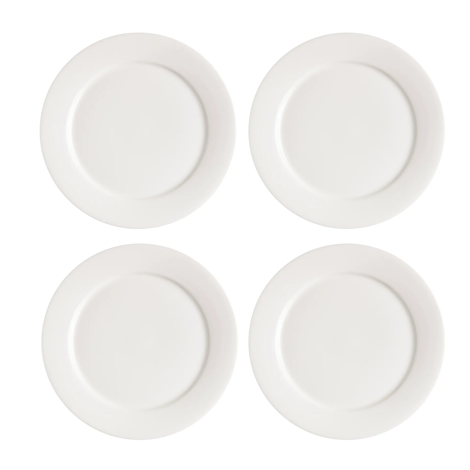 Kalk side plate 21 cm 4-pack, white Scandi Living
