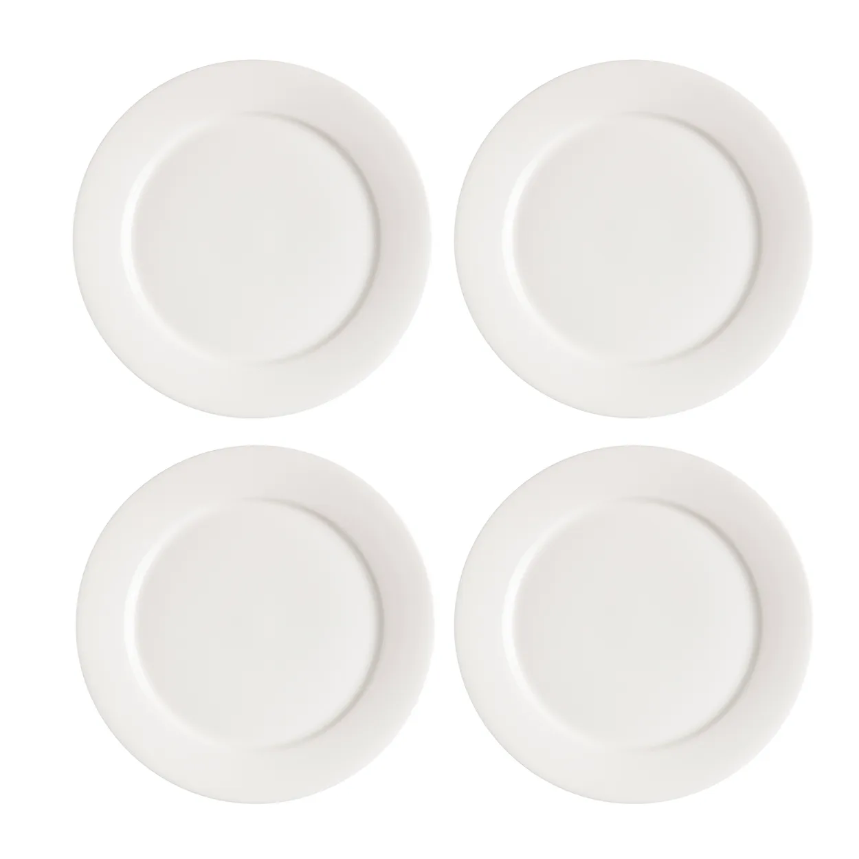 Scandi Living Kalk side plate 21 cm 4-pack white | Scandinavian Design | Small plates & side plates | White