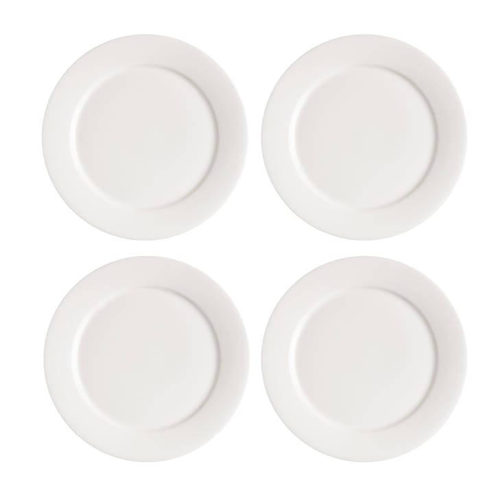 Kalk side plate 21 cm 4-pack - white - Scandi Living