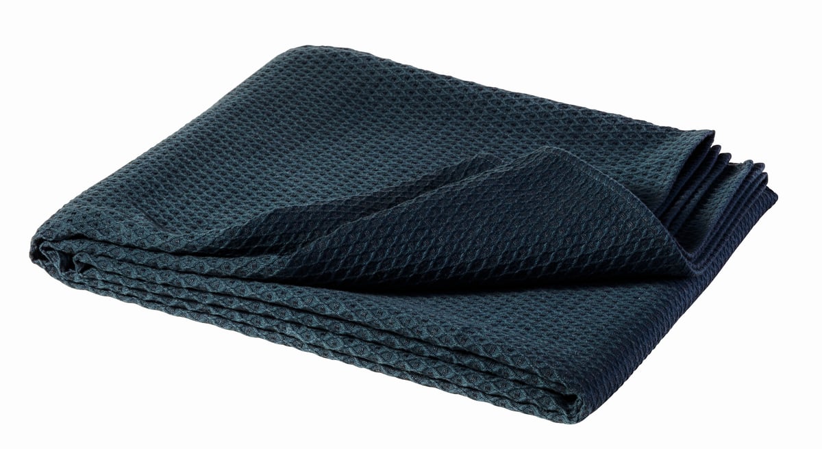 Scandi Living Kimono bed spread 139x260 cm storm blue