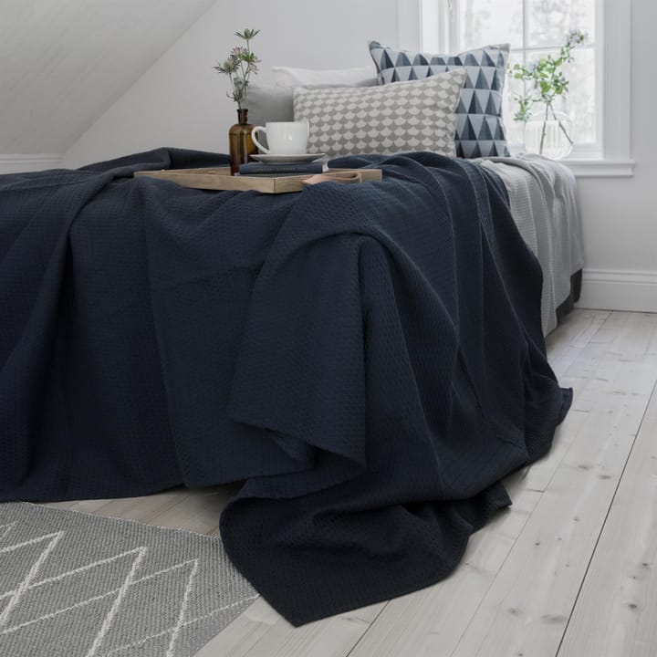 Kimono bed spread 139x260 cm - storm blue - Scandi Living